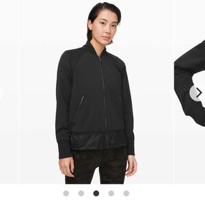 Lululemon Black Swept Along Jacket Sz M